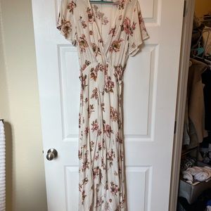 Floral high low dress